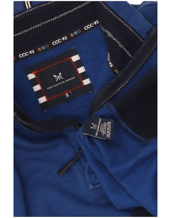 Crew Clothing Męska bluza z grafiką, mała, niebieska, z blokami kolorów