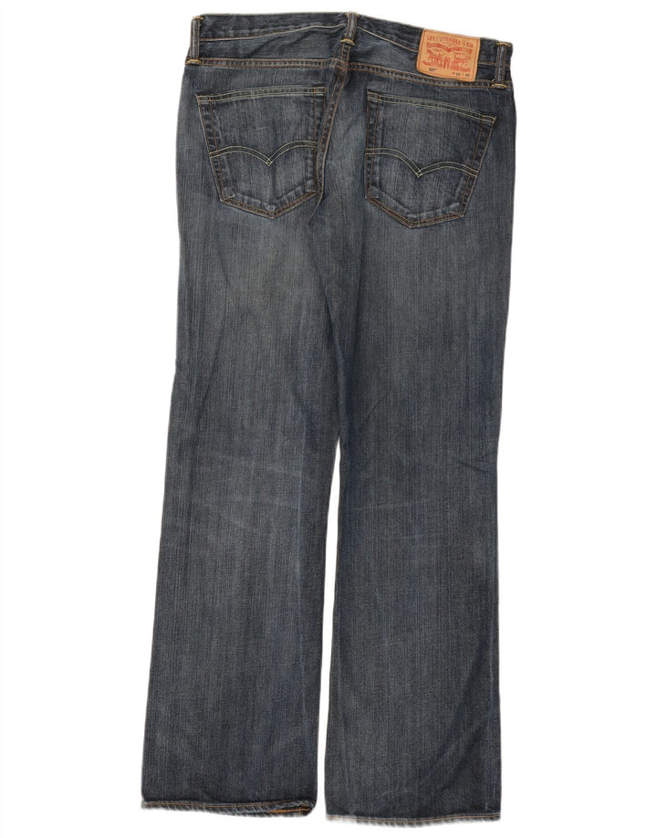 Męskie jeansy Levi's 527 Bootcut W34 L30 Niebieska bawełna