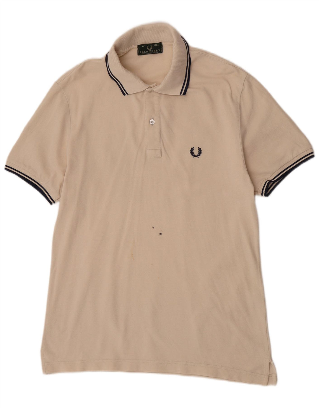 Męska koszulka polo Fred Perry, średnia beżowa bawełna