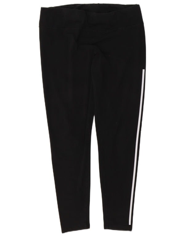 Damskie legginsy adidas Climalite Graphic UK 20/22 XL, czarne, bawełniane