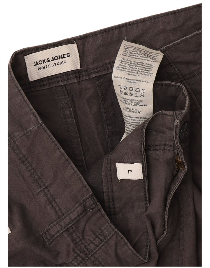 Męskie spodenki cargo Jack & Jones, duże W36, szara bawełna