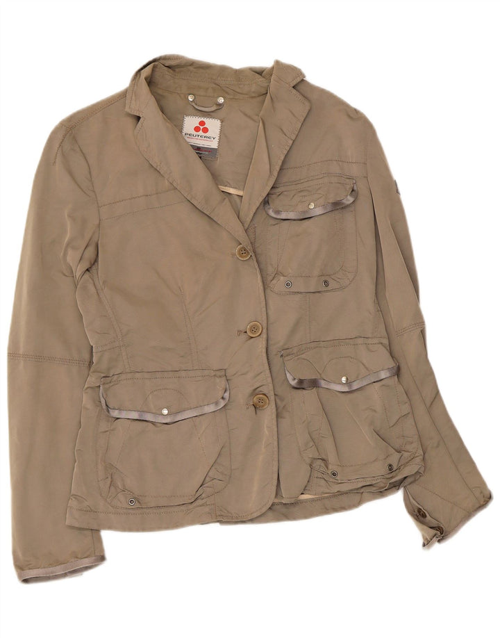 Damska kurtka użytkowa PEUTEREY IT 46, duża, szara, poliamidowa