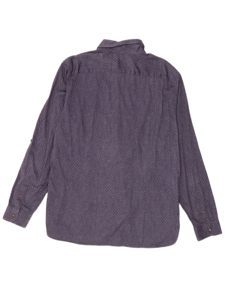 Koszula męska Ted Baker, rozmiar 6, 2XL, bawełniana w granatowe cętki