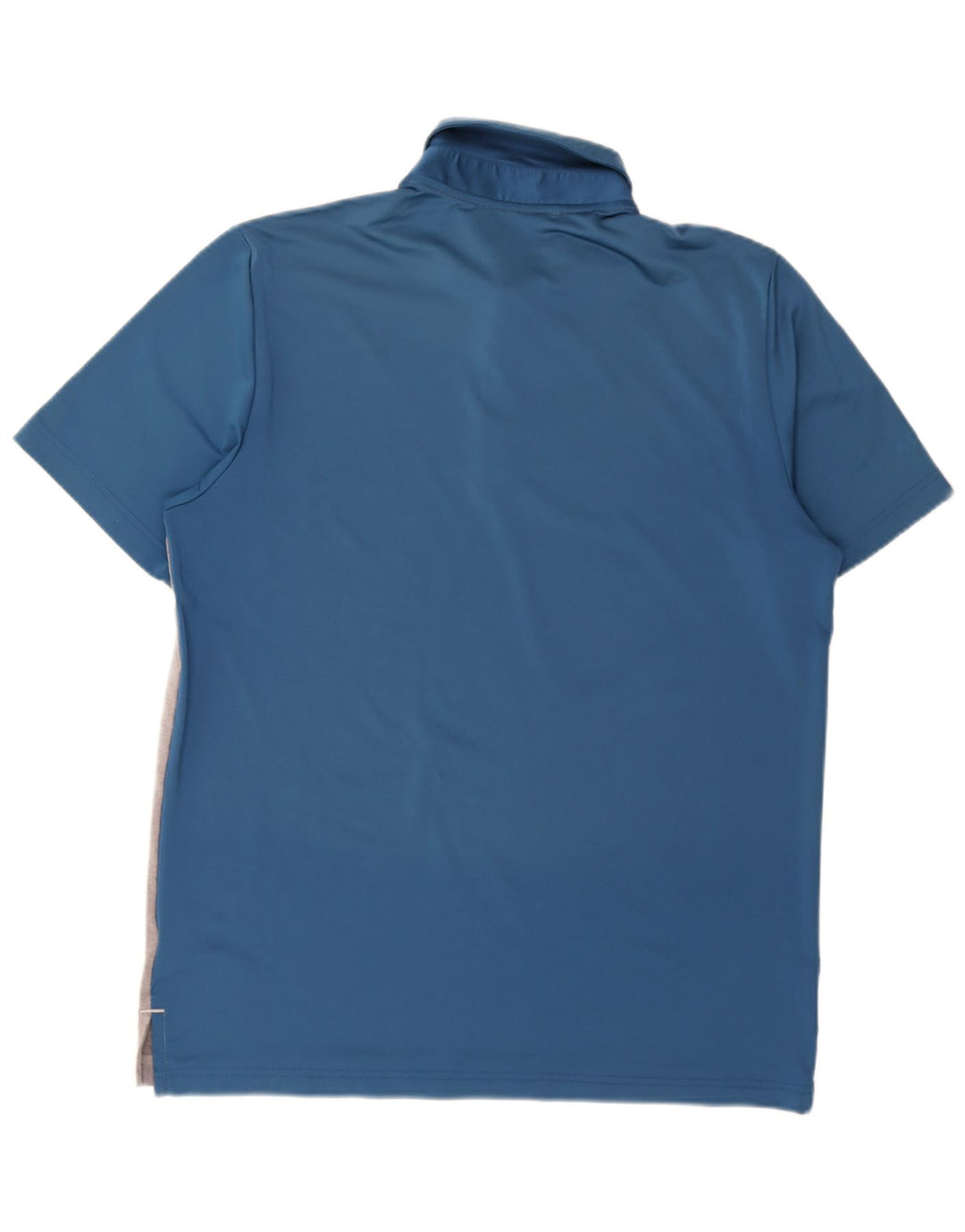 Męska koszulka polo Adidas, duża, szara, z blokami kolorów, poliester