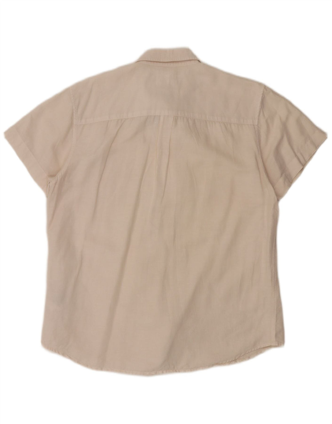 Męska koszula z krótkim rękawem Wrangler o regularnym kroju, duża, lniana w kolorze złamanej bieli