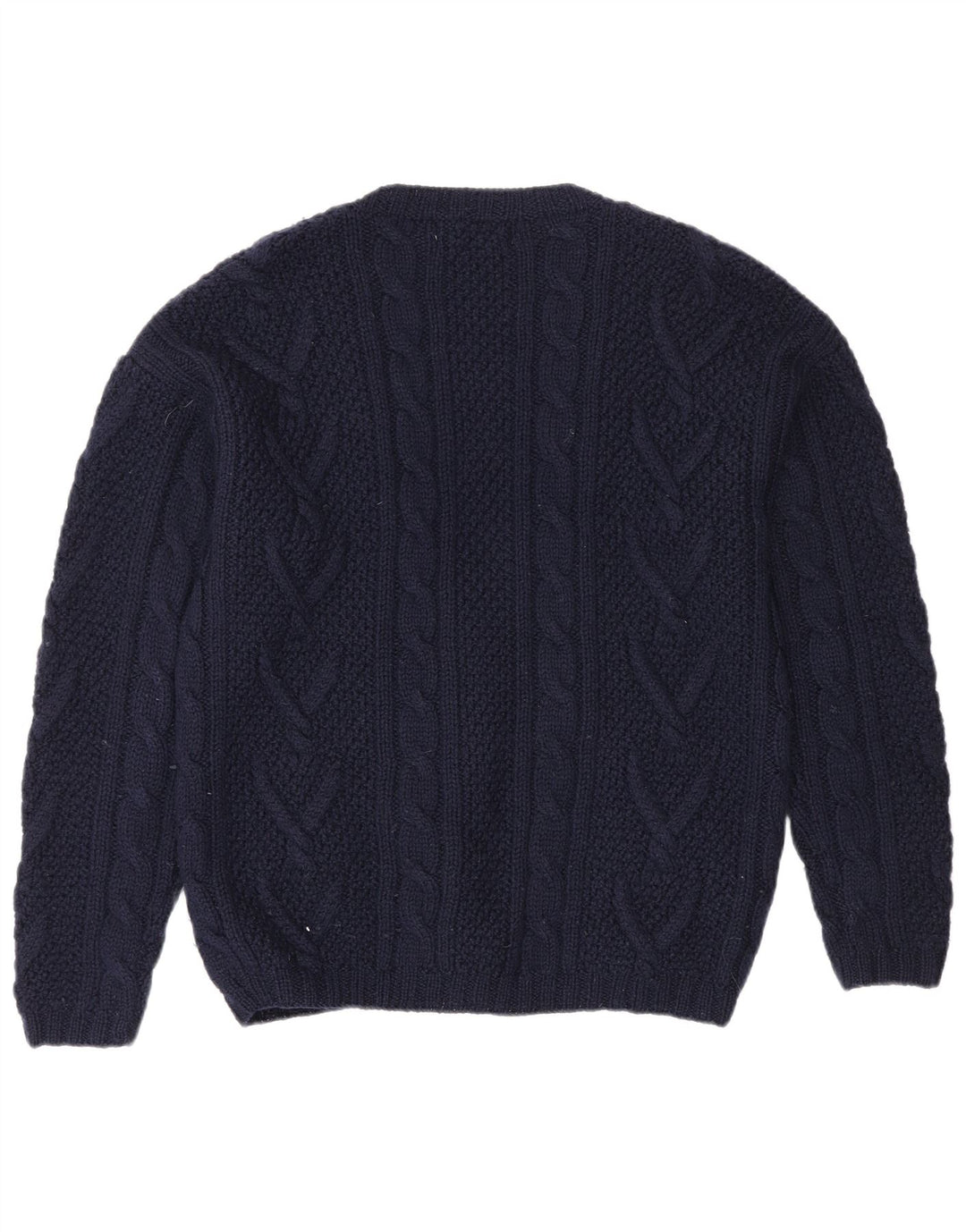 Damski sweter oversize L.L.Bean UK 10, mały, granatowy, wełniany