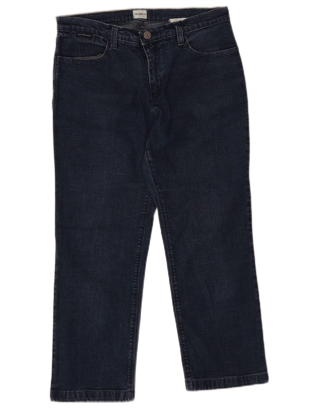 Damskie jeansy Capri Calvin Klein W30 L21 Granatowe, bawełniane