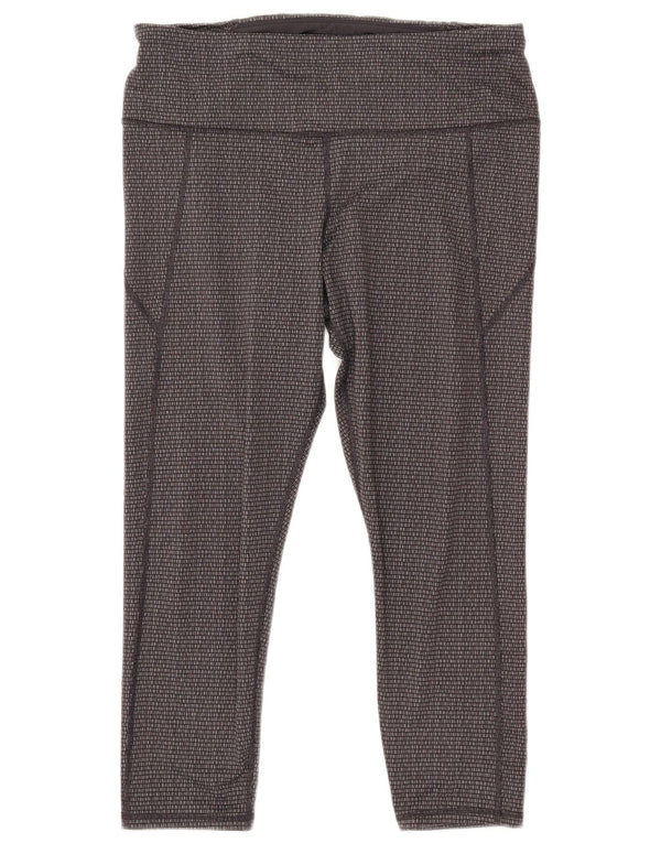 Damskie legginsy o kroju slim fit UNDER ARMOUR UK 18 XL, szare, geometryczne