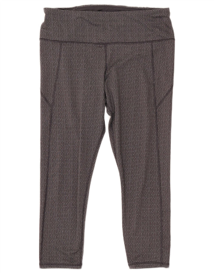 Damskie legginsy o kroju slim fit UNDER ARMOUR UK 18 XL, szare, geometryczne