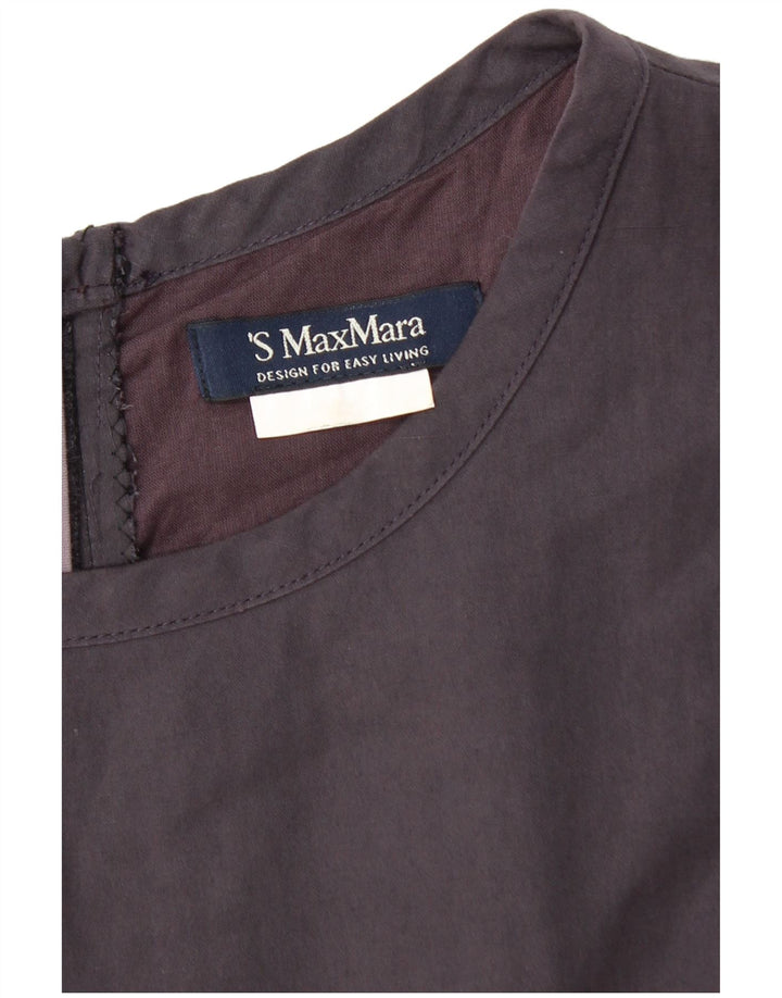 Damska sukienka bez rękawów Max Mara UK 12, średni fiolet