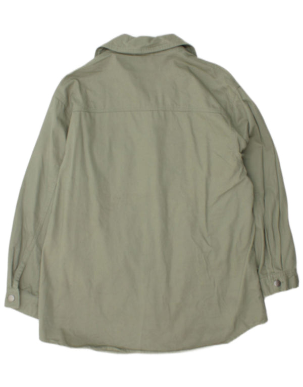 Męska kurtka oversize Zara UK 10 Small, zielona bawełna