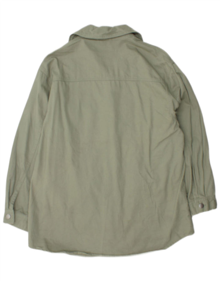 Męska kurtka oversize Zara UK 10 Small, zielona bawełna