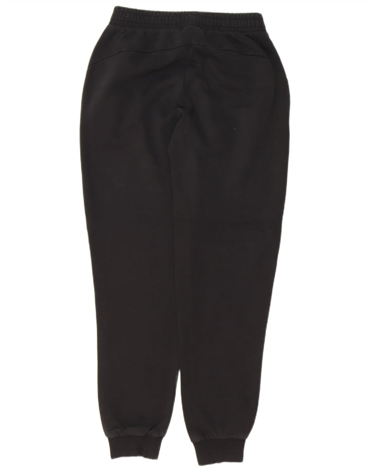PUMA Mens Graphic Tracksuit Trousers Joggers Medium  Black Cotton