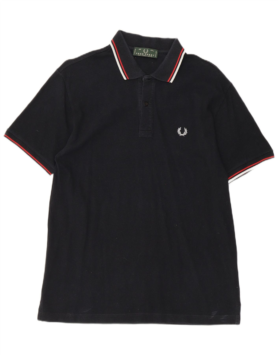 Męska koszulka polo Fred Perry, duża, czarna, bawełniana
