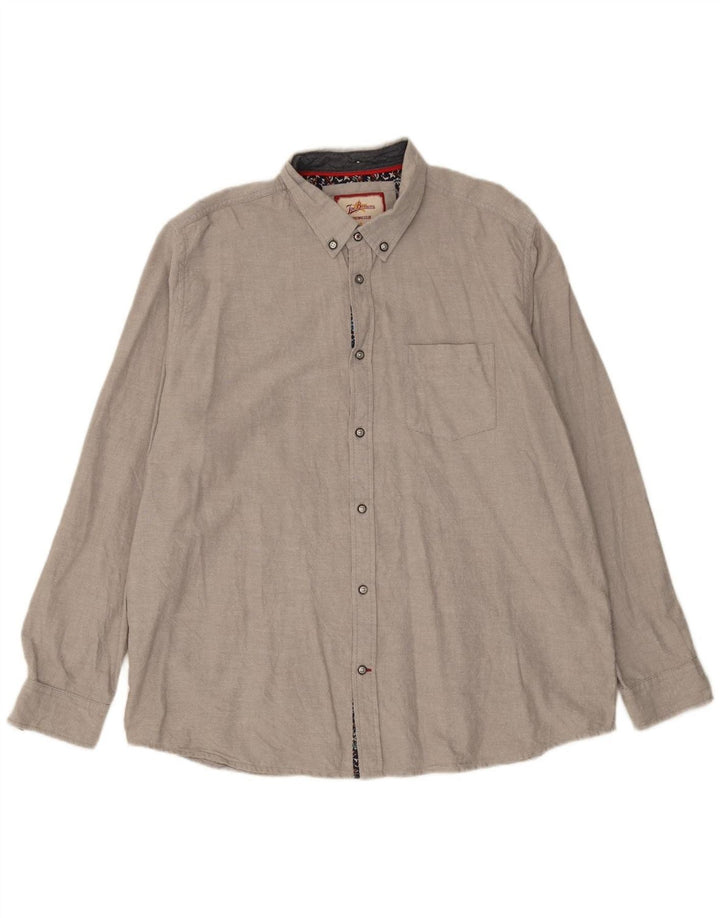 JOE BROWNS Mens Shirt 2XL Grey Cotton