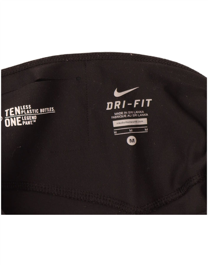 Damskie spodnie dresowe Nike Dri Fit UK 14, średni czarny poliester