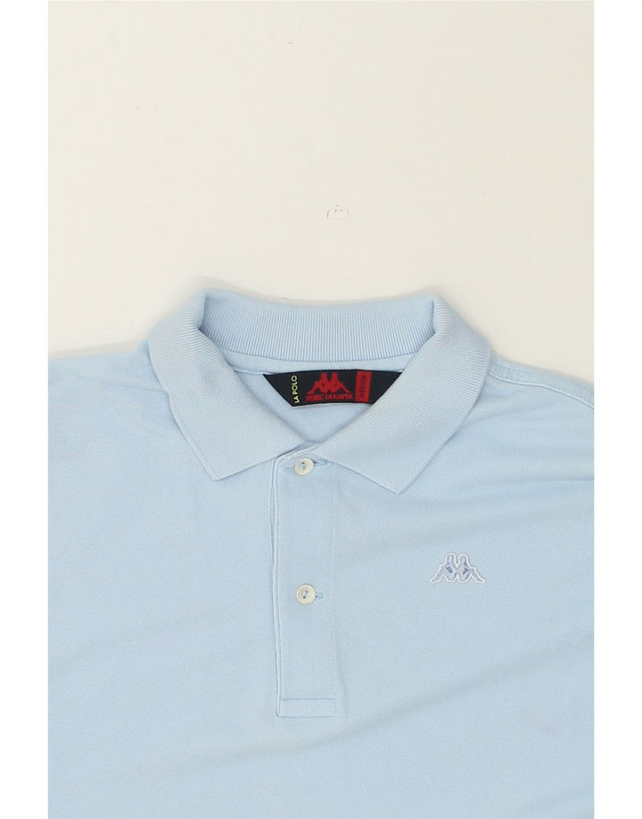 KAPPA Mens Polo Shirt Medium Blue Cotton | Vintage Kappa | Thrift | Second-Hand Kappa | Used Clothing | Messina Hembry 