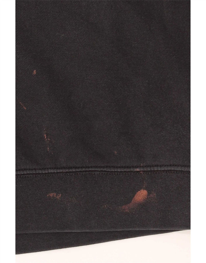 Damski sweter oversize z zamkiem 1/4 Nike, UK 10, mały, czarny, bawełniany
