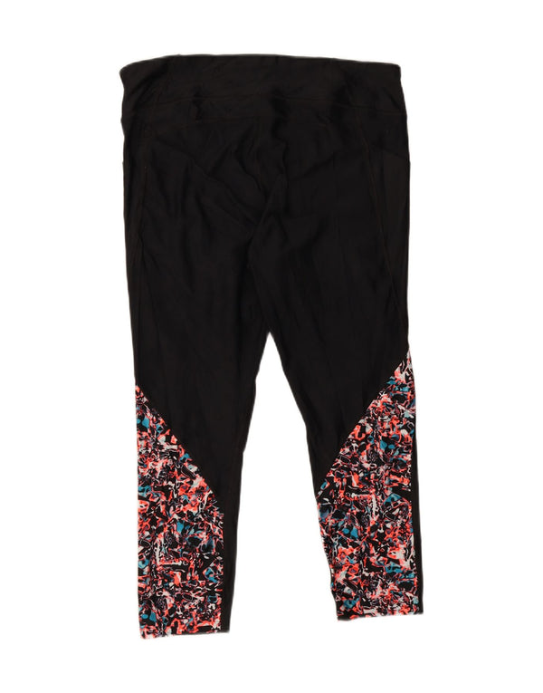 Damskie legginsy UNDER ARMOUR Heat Gear UK 18 XL, czarne, zwierzęce