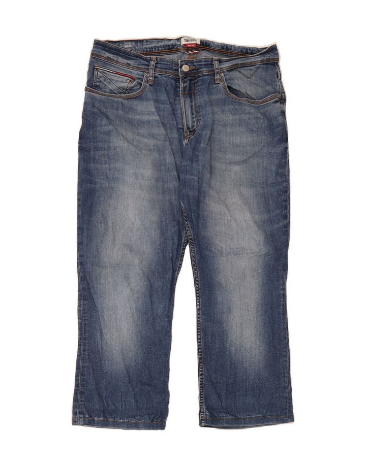 TOMMY HILFIGER Mens Ryan Cropped Jeans W34 L25 Blue Cotton Vintage Tommy Hilfiger and Second-Hand Tommy Hilfiger from Messina Hembry 