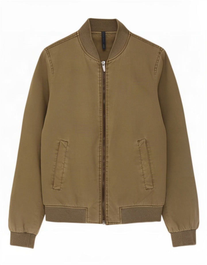 Męska kurtka bomberka Zara UK 36, mała, bawełniana khaki