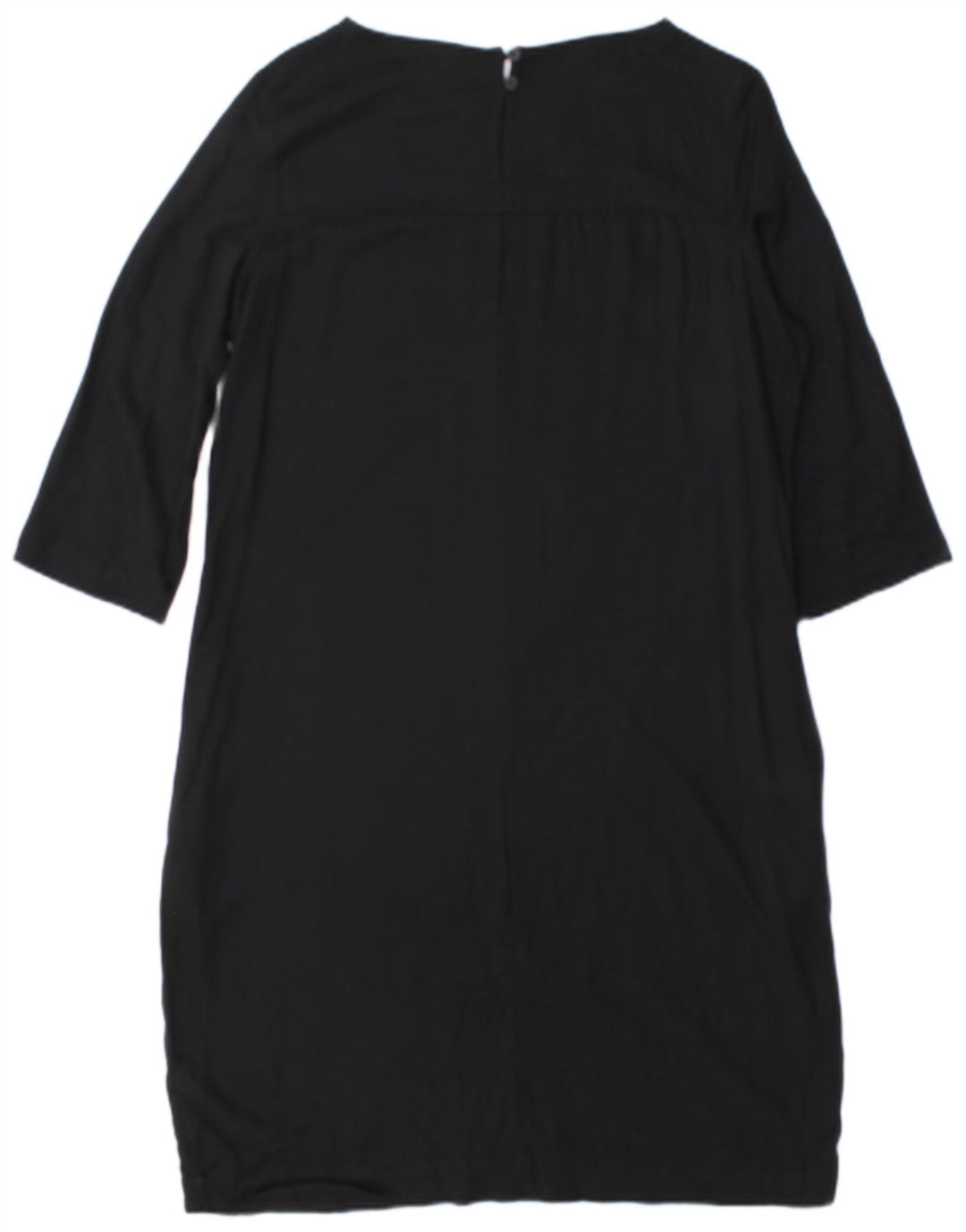 Marks & Spencer Damska sukienka typu shift z rękawem 3/4 UK 12, średnia czarna wiskoza