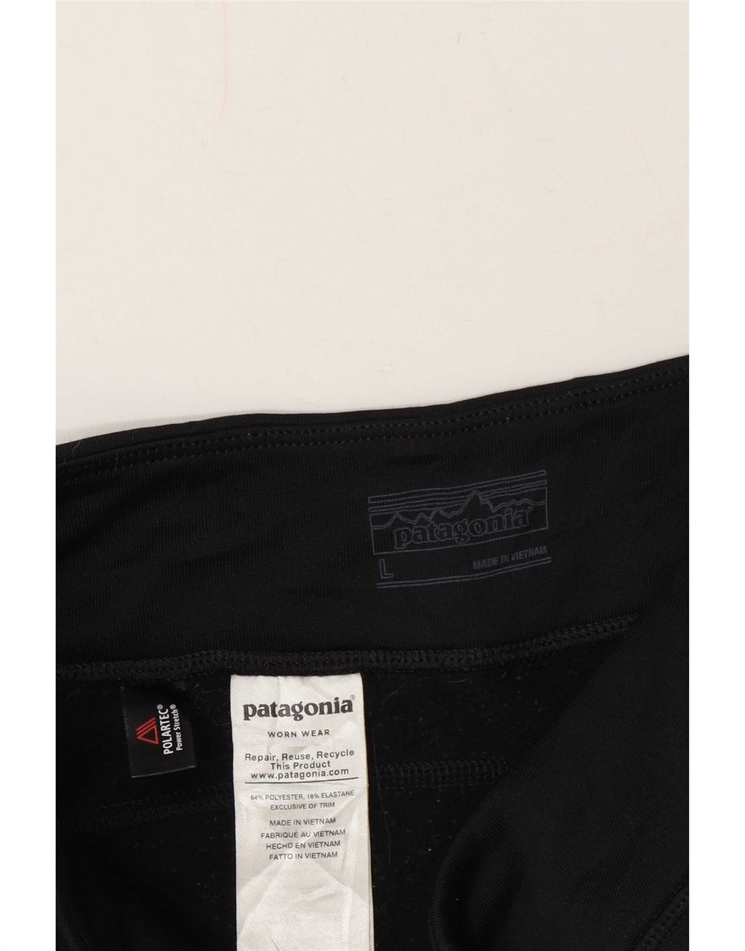 Legginsy damskie Patagonia UK 16, duże, czarne, poliestrowe