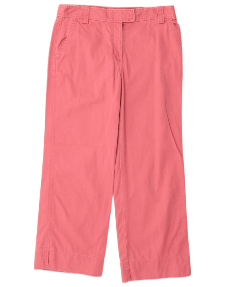 J. CREW Damskie proste spodnie Chino US 4 Small W28 L26 Różowa bawełna