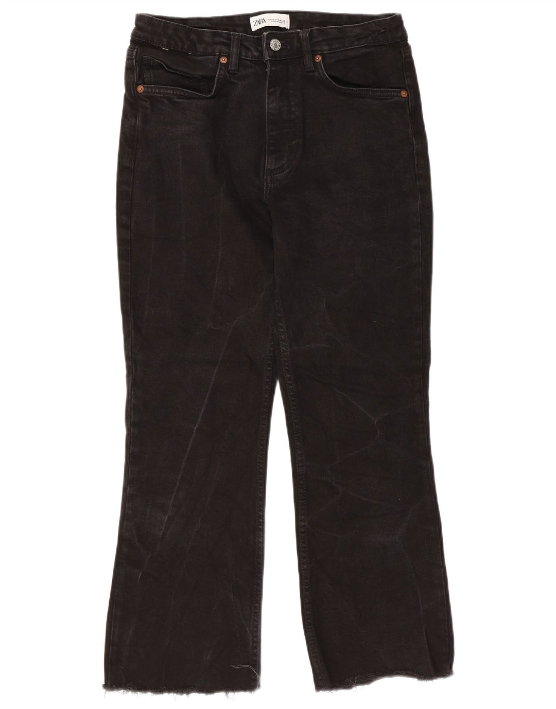 Damskie dżinsy Bootcut ZARA EU 36 XS W26 L25 Czarne