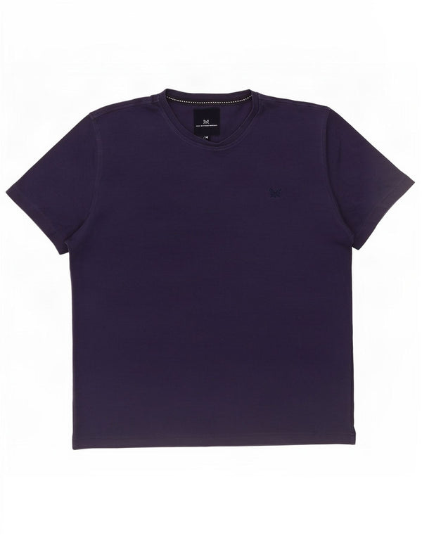 Crew Clothing Mens T-Shirt Top Medium Purple Cotton