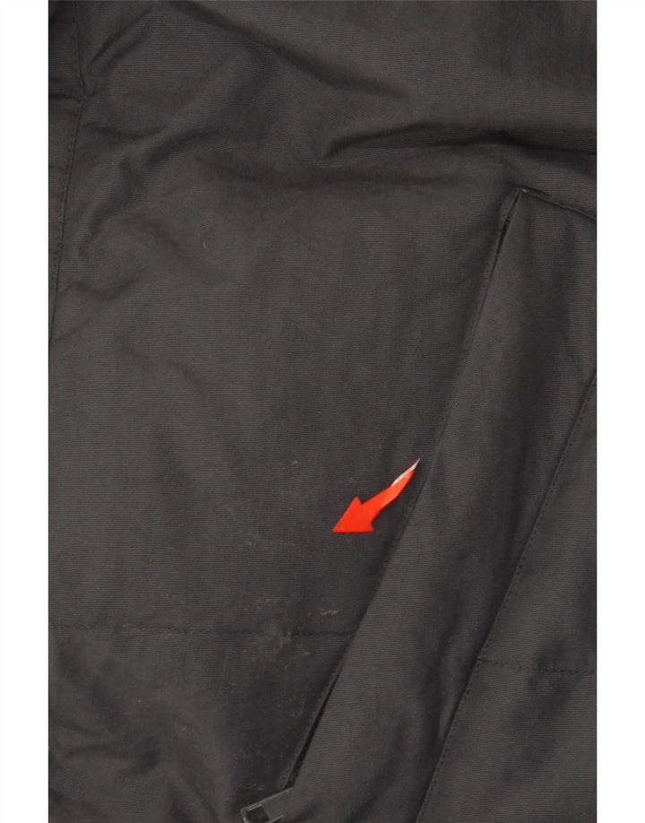 Męski ocieplany płaszcz z kapturem Gazzarrini UK 42 XL, czarny poliamid