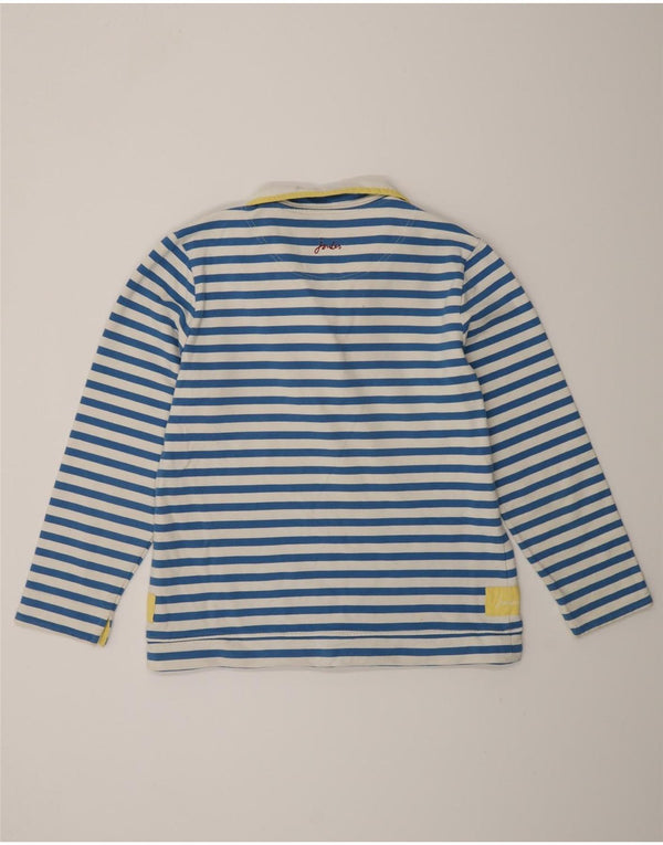 Damski sweter Joules Classic Fit UK 14, duży, niebieski, bawełniany w paski