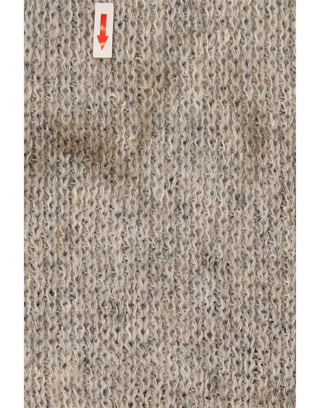 Vintage męski sweter z okrągłym dekoltem XL, szary, geometryczny