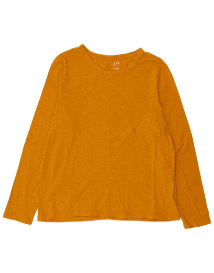 Damski top Gap z długim rękawem, UK 18 XL, żółty, nakrapiany