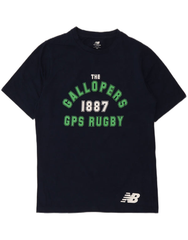 Koszulka męska New Balance Gallopers GPS Rugby Graphic Top 2XS granatowa