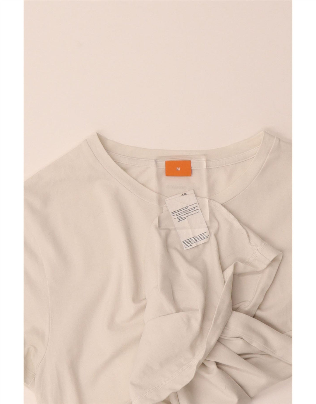 HUGO BOSS Mens T-Shirt Top Medium White Cotton Vintage Hugo Boss and Second-Hand Hugo Boss from Messina Hembry 