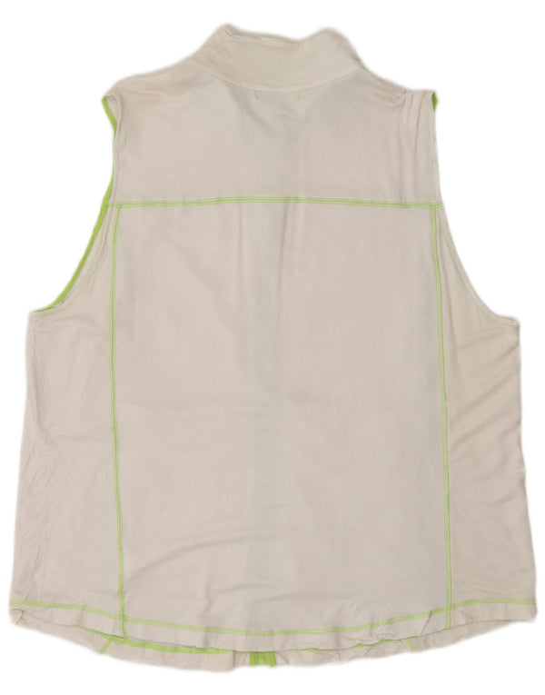 Damski dres bez rękawów Chaps UK 20 2XL Biała wiskoza