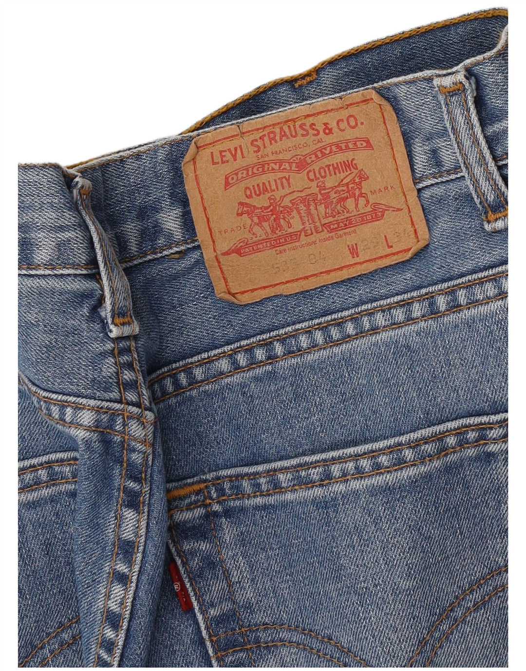 Męskie jeansy Levi's 535 Straight W29 L34 Niebieskie