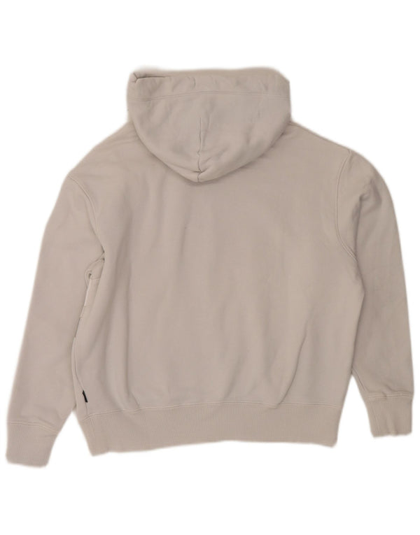 Converse Damski sweter oversize z kapturem Crop Graphic UK 6 XS Szary, bawełniany