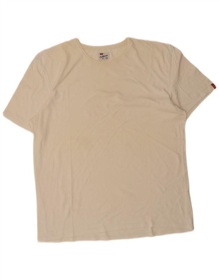 Męska koszulka Levi's Top 3XL w kolorze złamanej bieli, bawełniana