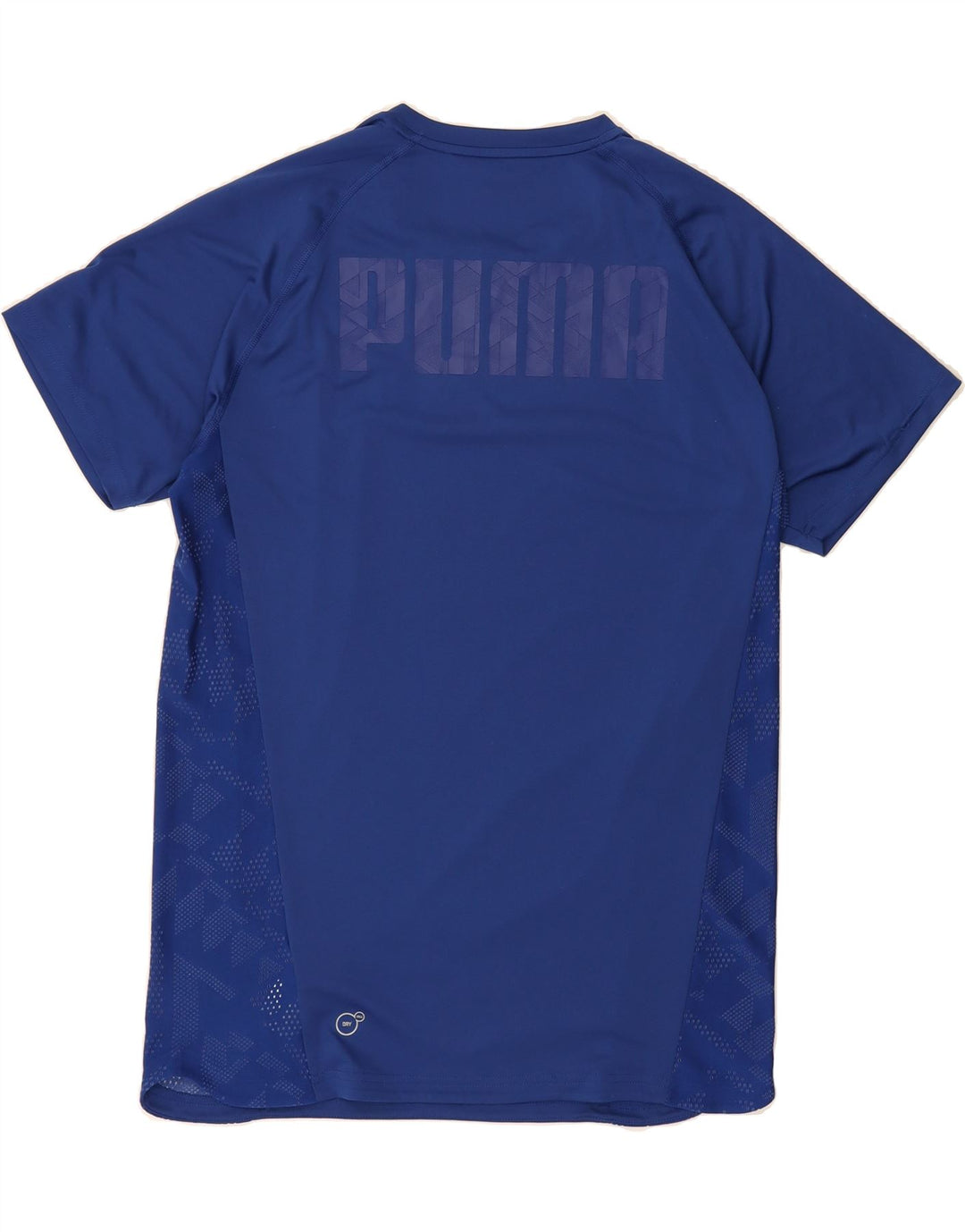 PUMA Mens Graphic T-Shirt Top Medium Blue Polyester Vintage Puma and Second-Hand Puma from Messina Hembry 