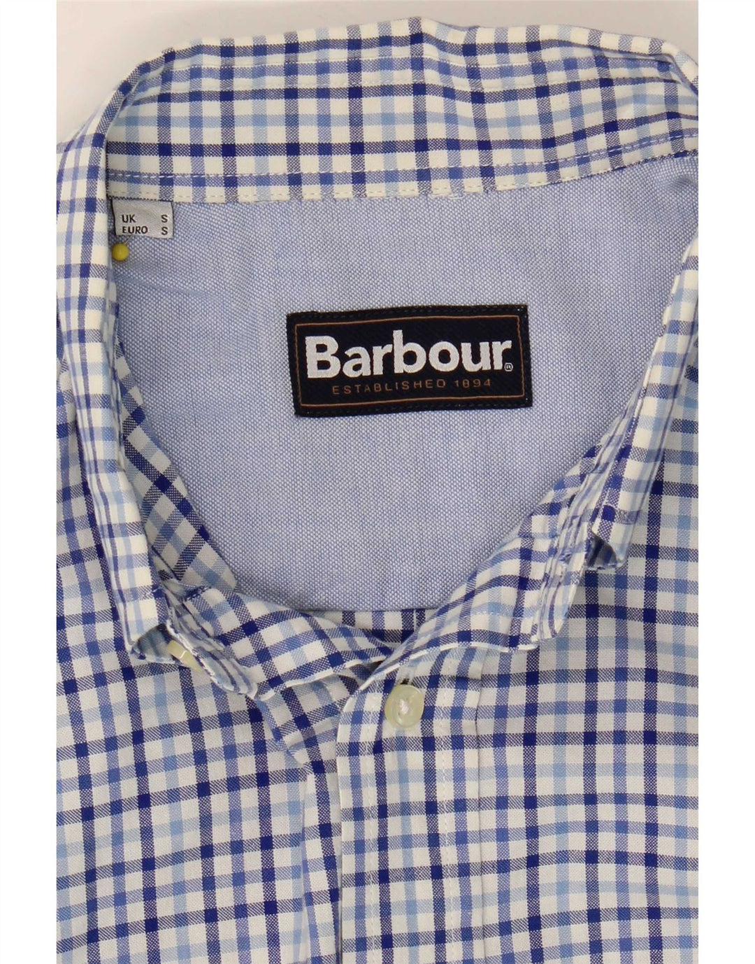 Koszula męska Barbour w małą niebieską kratkę