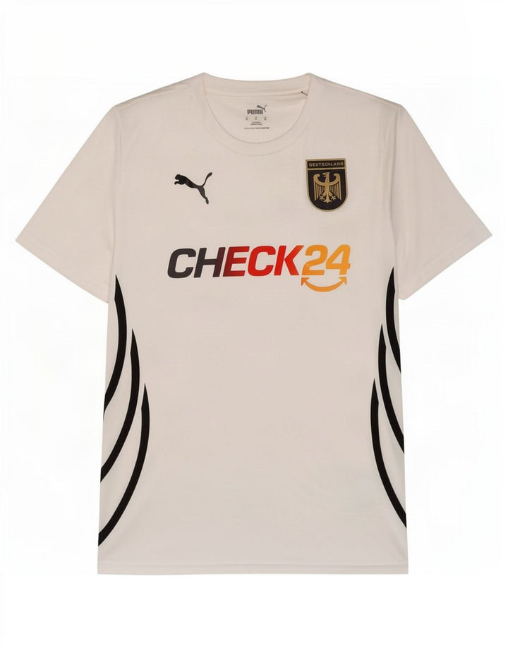 Męska koszulka z grafiką Puma Deutshland Top, średnia, biała, poliestrowa, sportowa