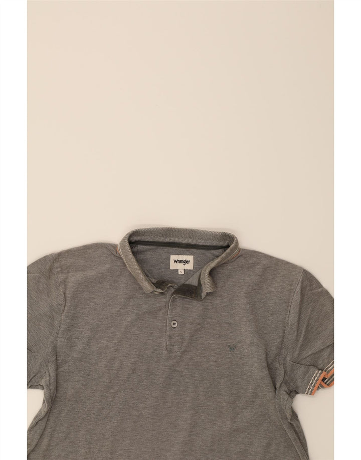 WRANGLER Mens Polo Shirt Large Grey Vintage Wrangler and Second-Hand Wrangler from Messina Hembry 