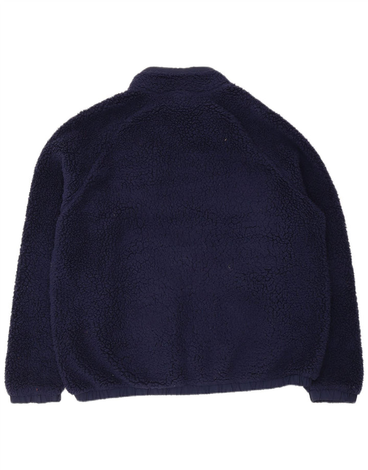 Męska kurtka polarowa Fila UK 42 XL, granatowa, poliestrowa