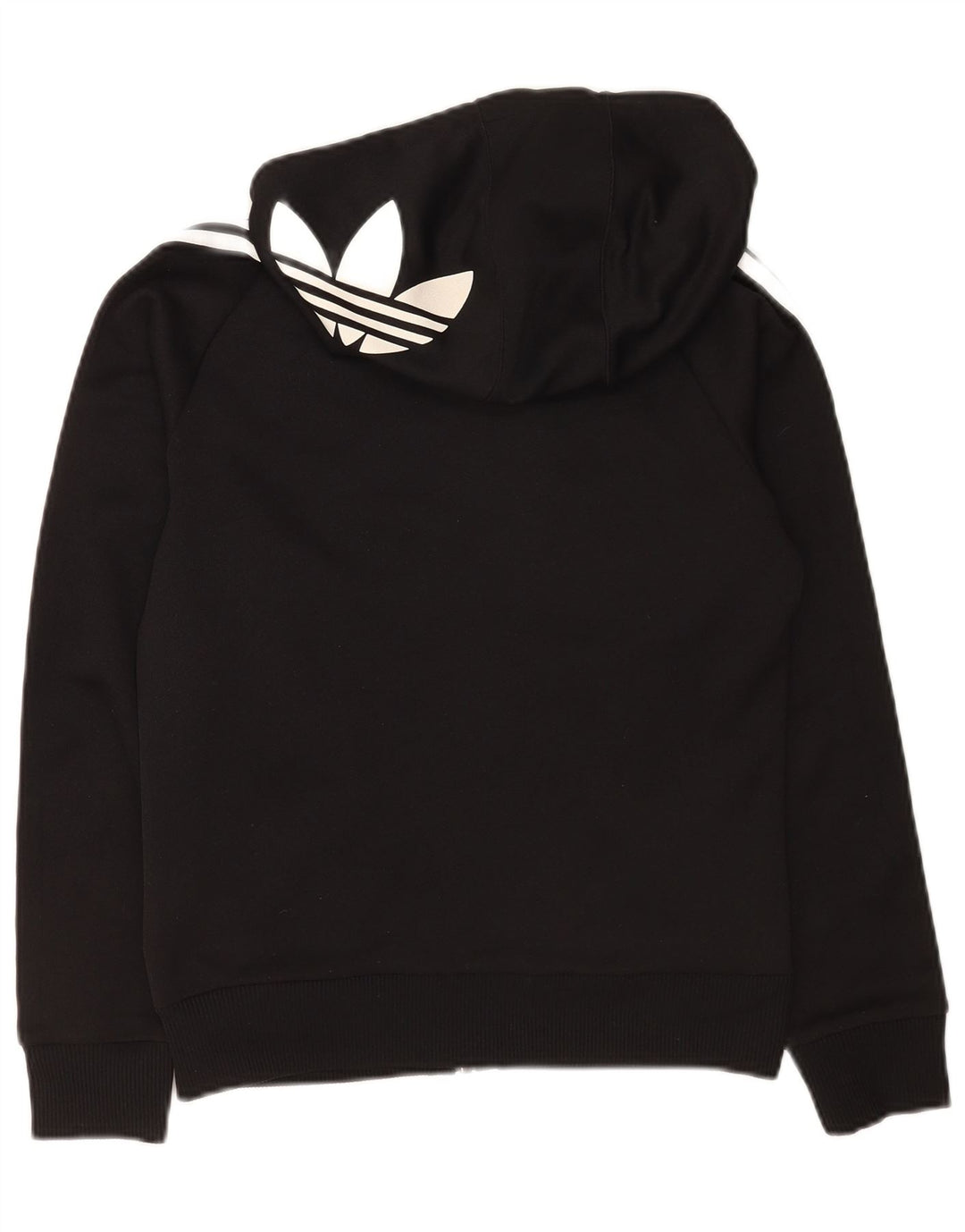 Damski sweter Adidas z grafiką i zamkiem błyskawicznym UK 12, średni czarny poliester