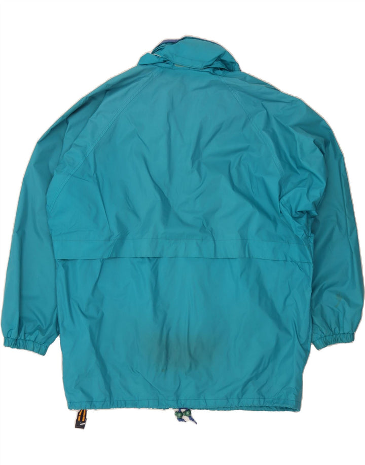 K-WAY Mens Raincoat UK 42 XL Blue Nylon Vintage K-Way and Second-Hand K-Way from Messina Hembry 