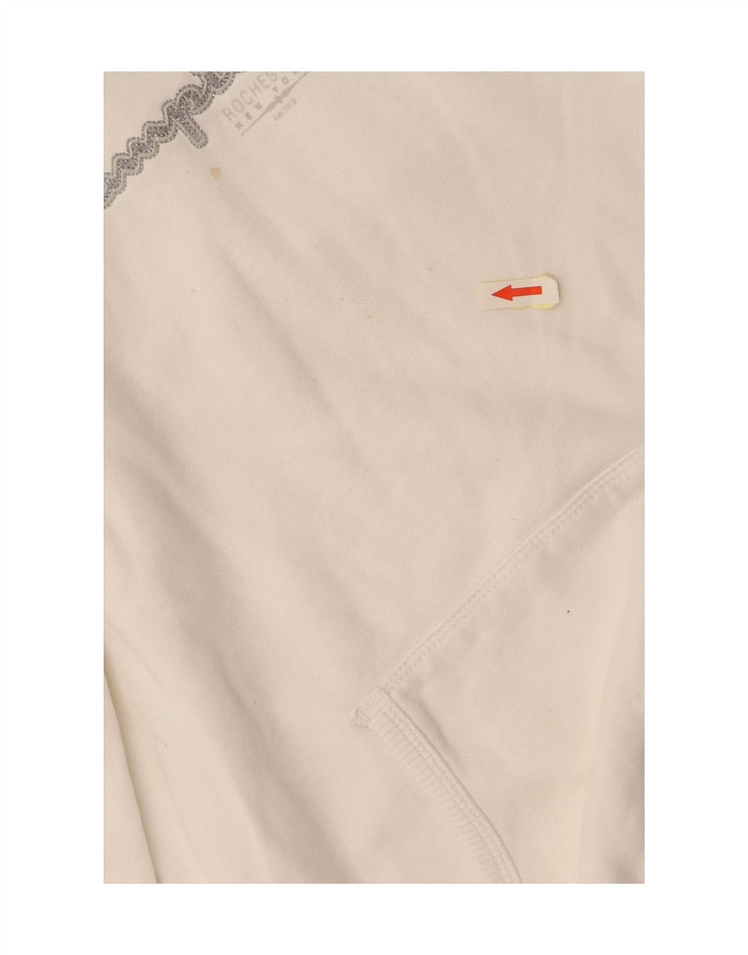 Damska bluza z kapturem CHAMPION Heritage Classics Graphic UK 14 Średnia biel