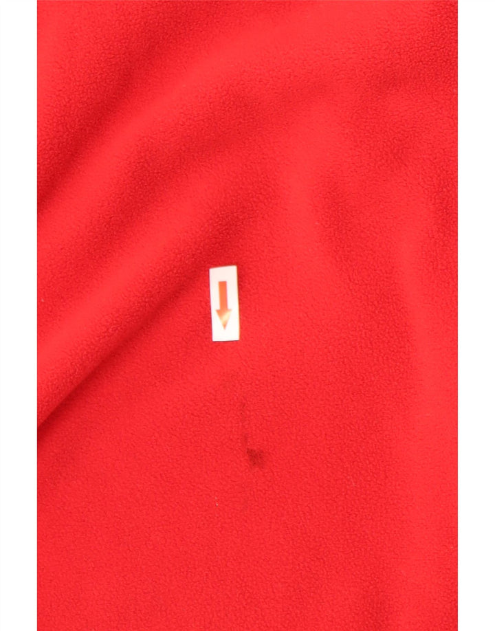 Męski sweter polarowy The North Face z zamkiem błyskawicznym, czerwony, poliestrowy