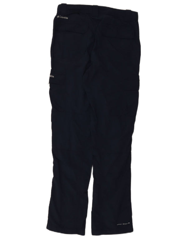 Męskie spodnie cargo Columbia Omni-Shade Straight Cargo W32 L32 Granatowy nylon